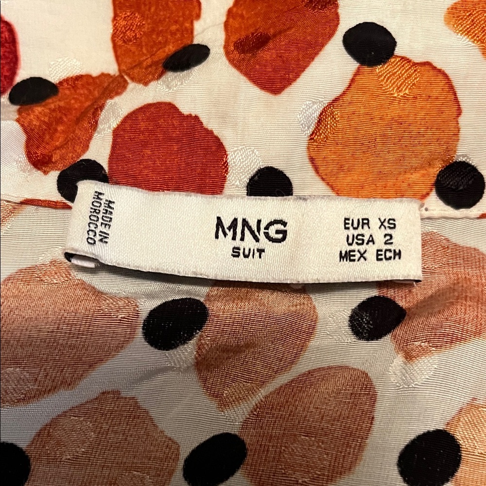 Mango Multicolor Polka Dot Blouse - image 4